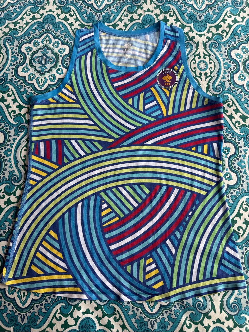 Rad Rabbit 2025 Women's Malibu Blue Singlet size S